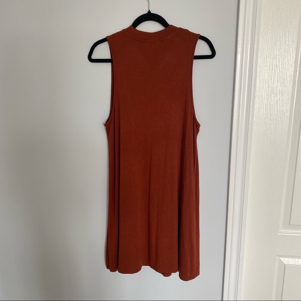 Topshop Rust Mini Dress - Picture 3 of 4